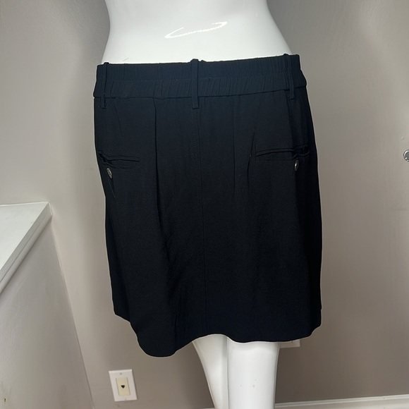 Isabel Marant Sz 42 Elastic Waist Mini Skirt Front and Back Pockets Belt Loops - Picture 3 of 8